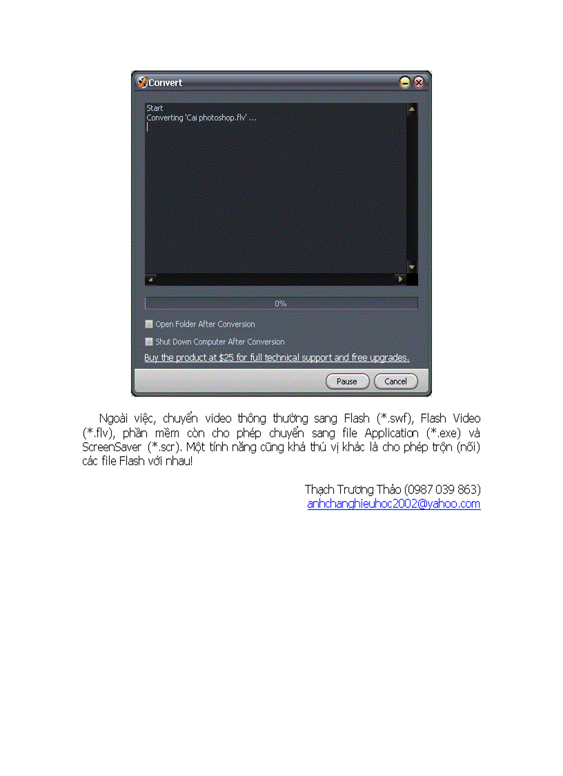 image for page Xử lý việc mất hình khi chèn video vào VIOLET