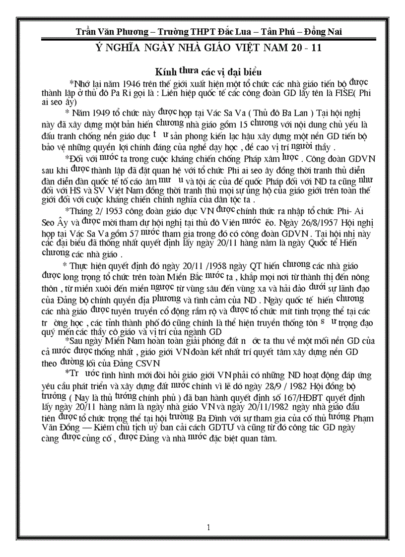 image for page Ý nghĩa Ngày NGVN 20 11