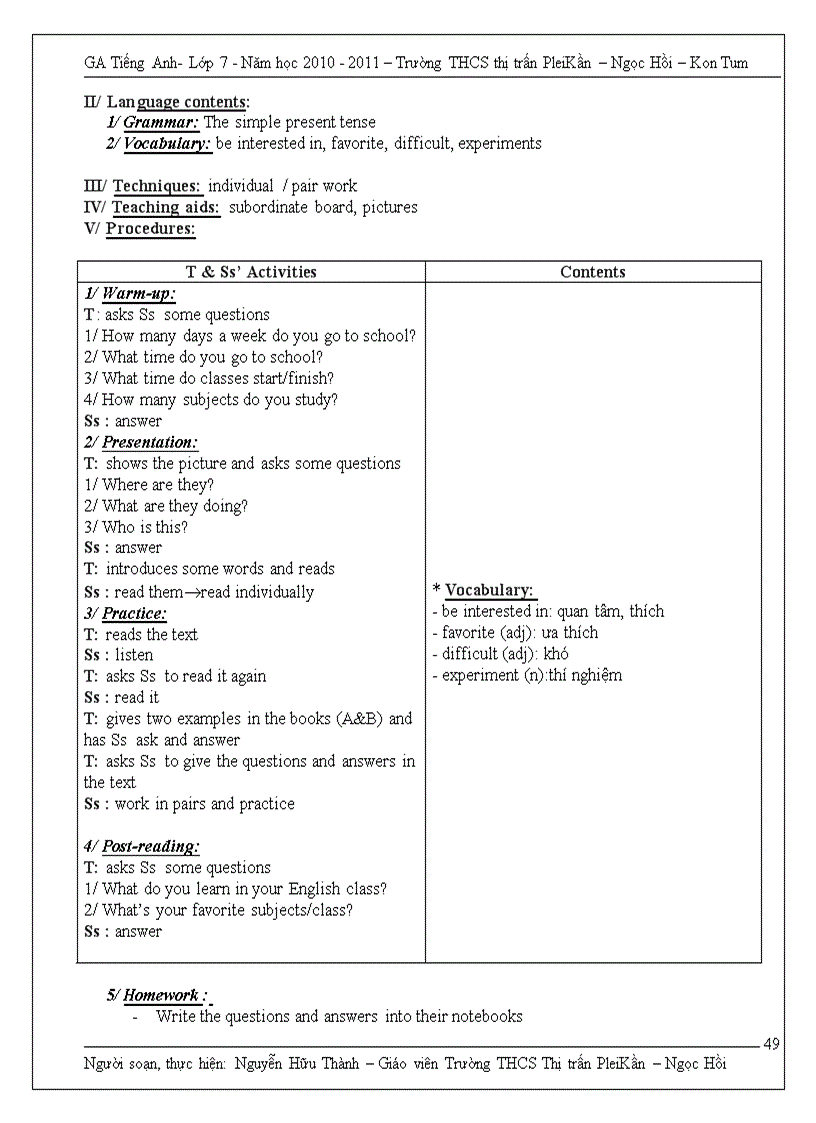 image for page Av Lop 7 Ky 1 Nam hoc 10 11