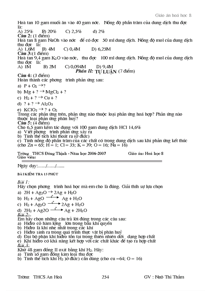 image for page Bai 15 PTHH hoa 8