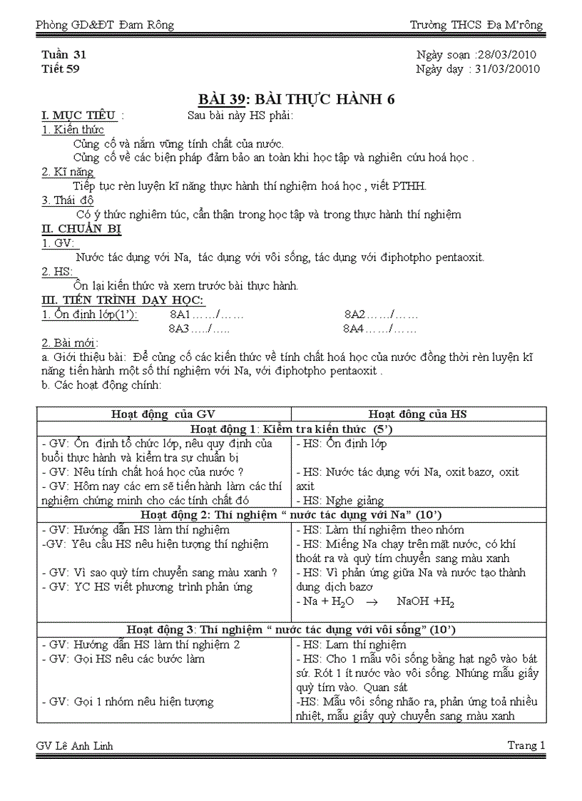 image for page Bài 39 Thực hành lớp 8