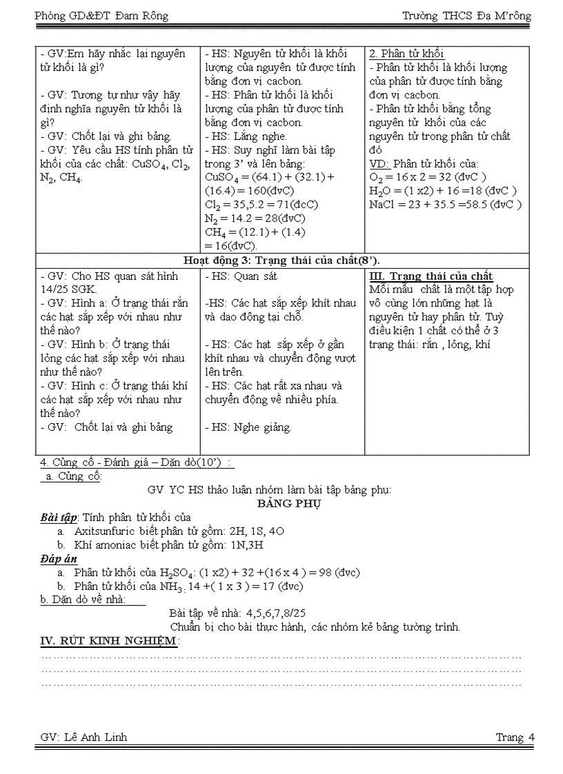 image for page Bài 6 Đơn chất Hợp chất Phân tử tiết 1 2