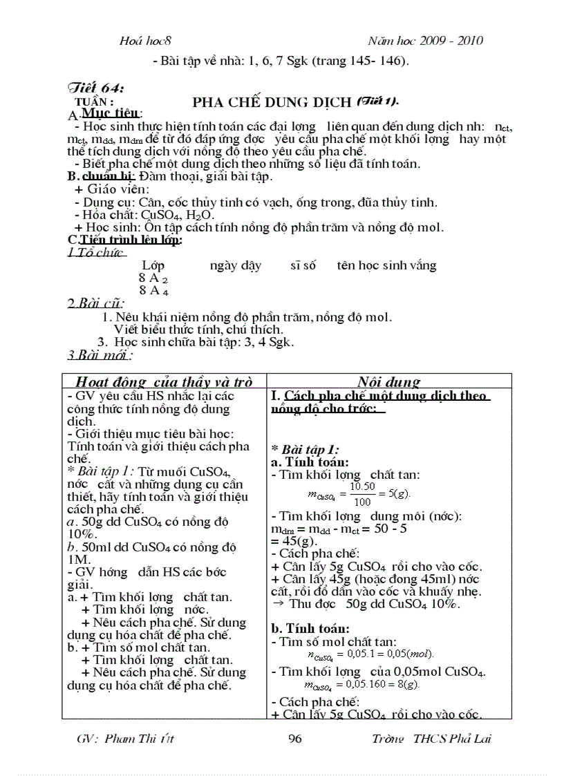 image for page Bài soạn HÓA 8 Của Giáo viên giỏi cấp tỉnh