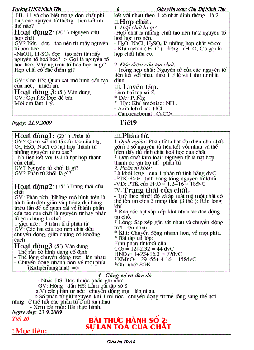 image for page Bài soạn hóa 8 rất hay