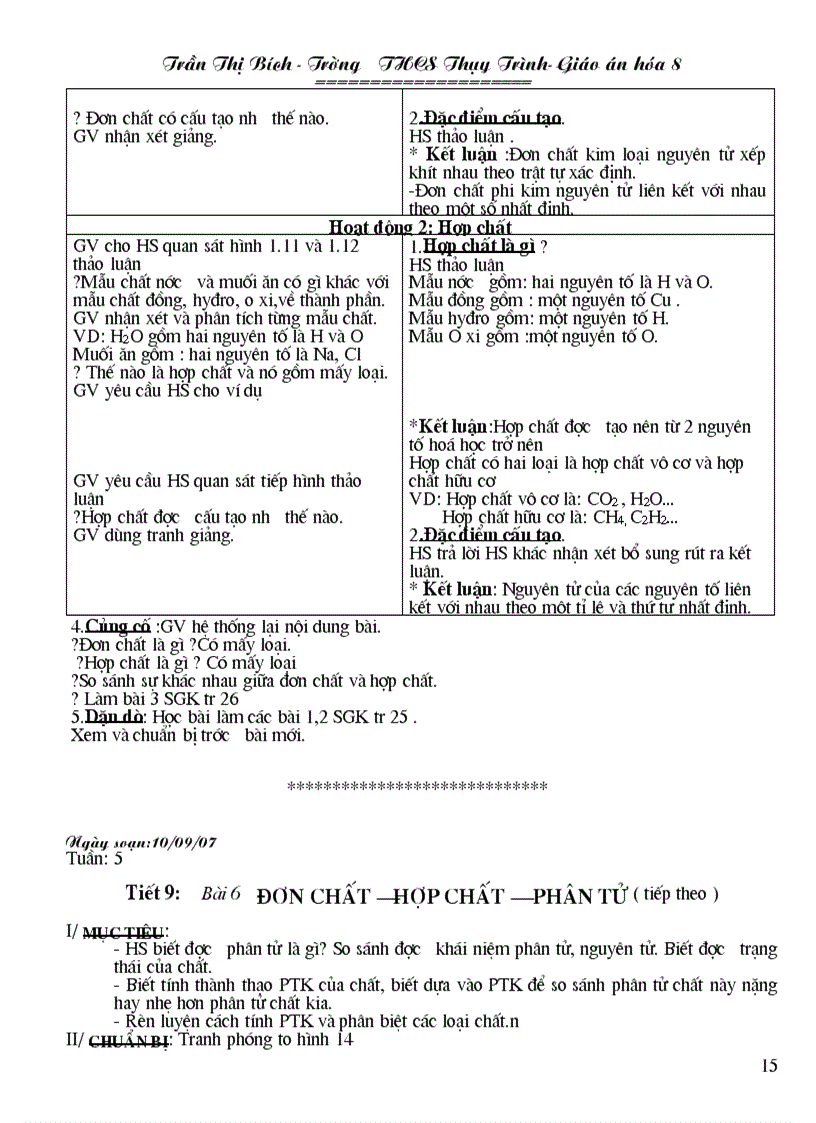 image for page Bài soạn hóa 8