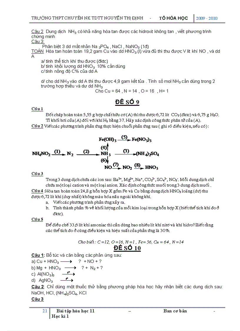 image for page Bai tap hoa hoc 11 hk1