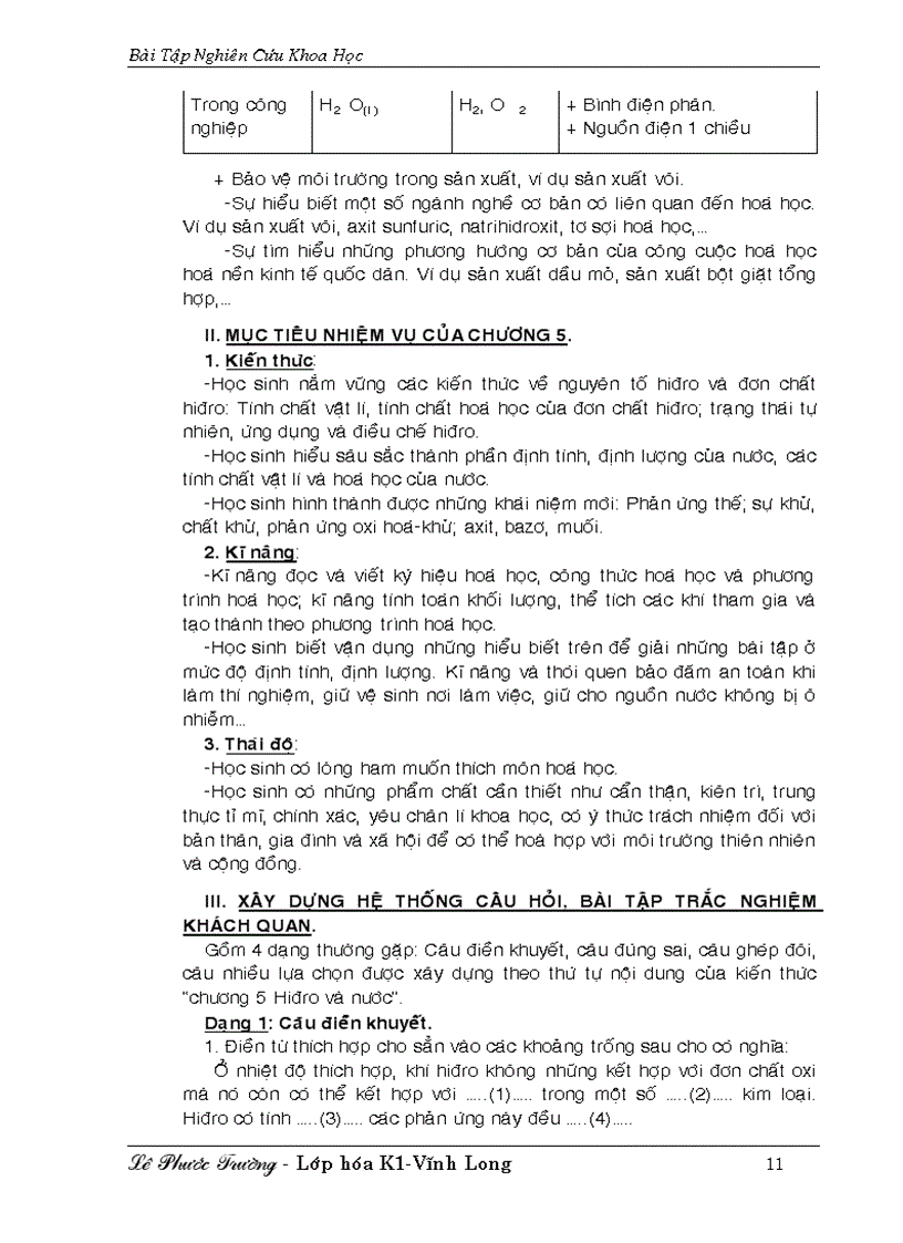 image for page Bài tập nghiên cứu trắc nghiệm HÓA 8