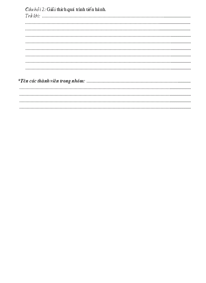 image for page Bản tường trình các bài thực hanh hóa học 8