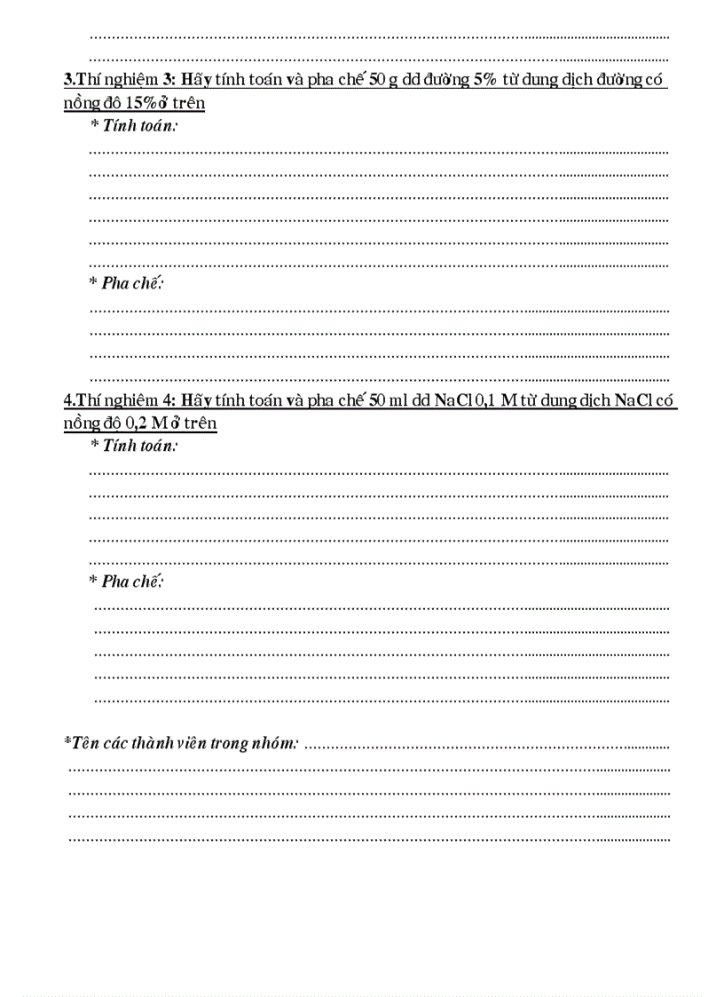 image for page Bản tường trình các bài thực hanh hóa học 8