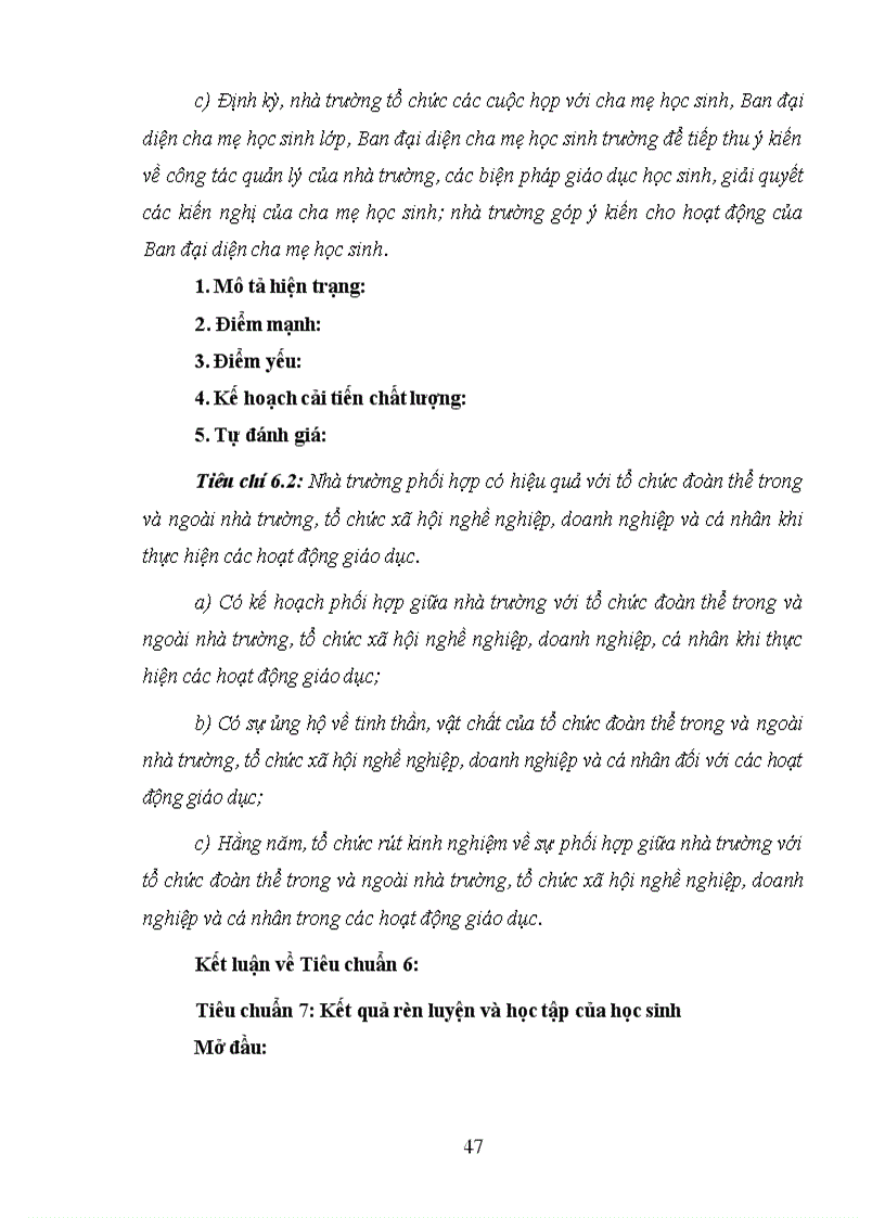 image for page Bao cao kiem dinh chat luong giao duc Dự thảo