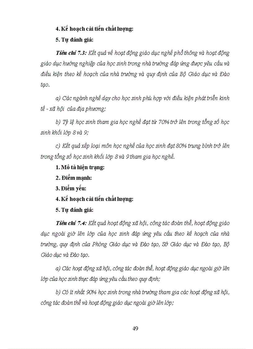 image for page Bao cao kiem dinh chat luong giao duc Dự thảo