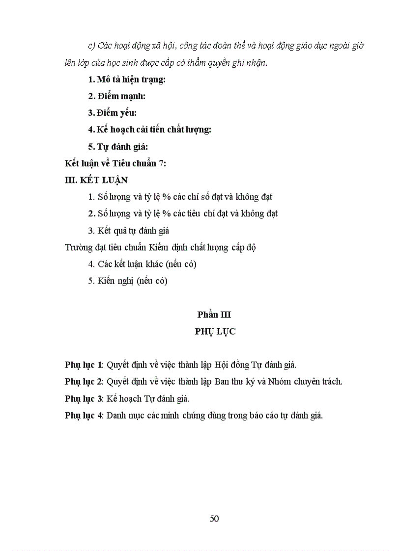 image for page Bao cao kiem dinh chat luong giao duc Dự thảo