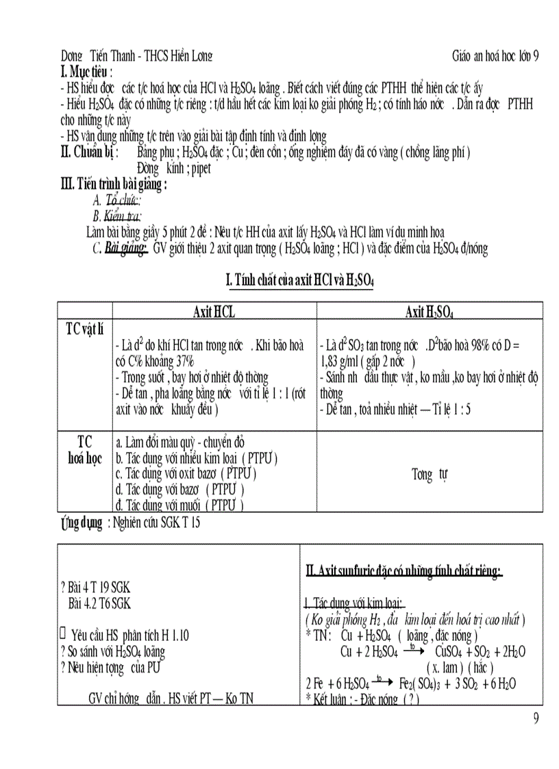 image for page Bo giao an Hoa hoc 9