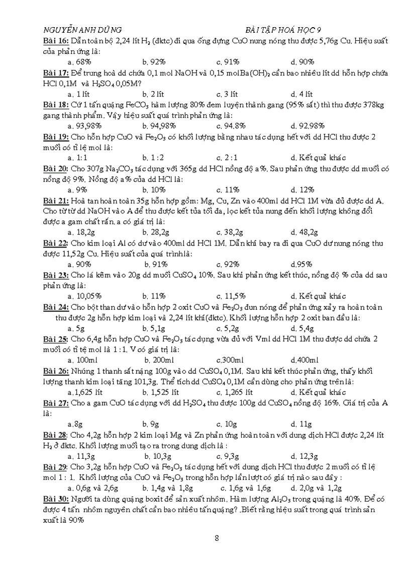 image for page BT trac nghiem tung chu de