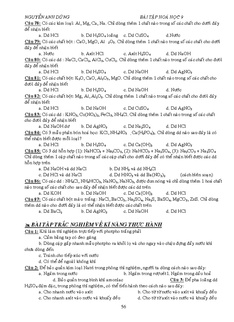 image for page BT trac nghiem tung chu de