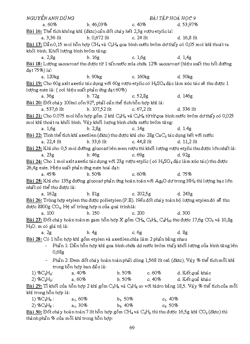 image for page BT trac nghiem tung chu de