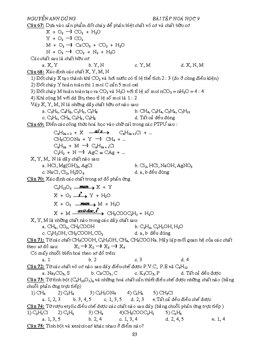 image for page BT trac nghiem tung chu de