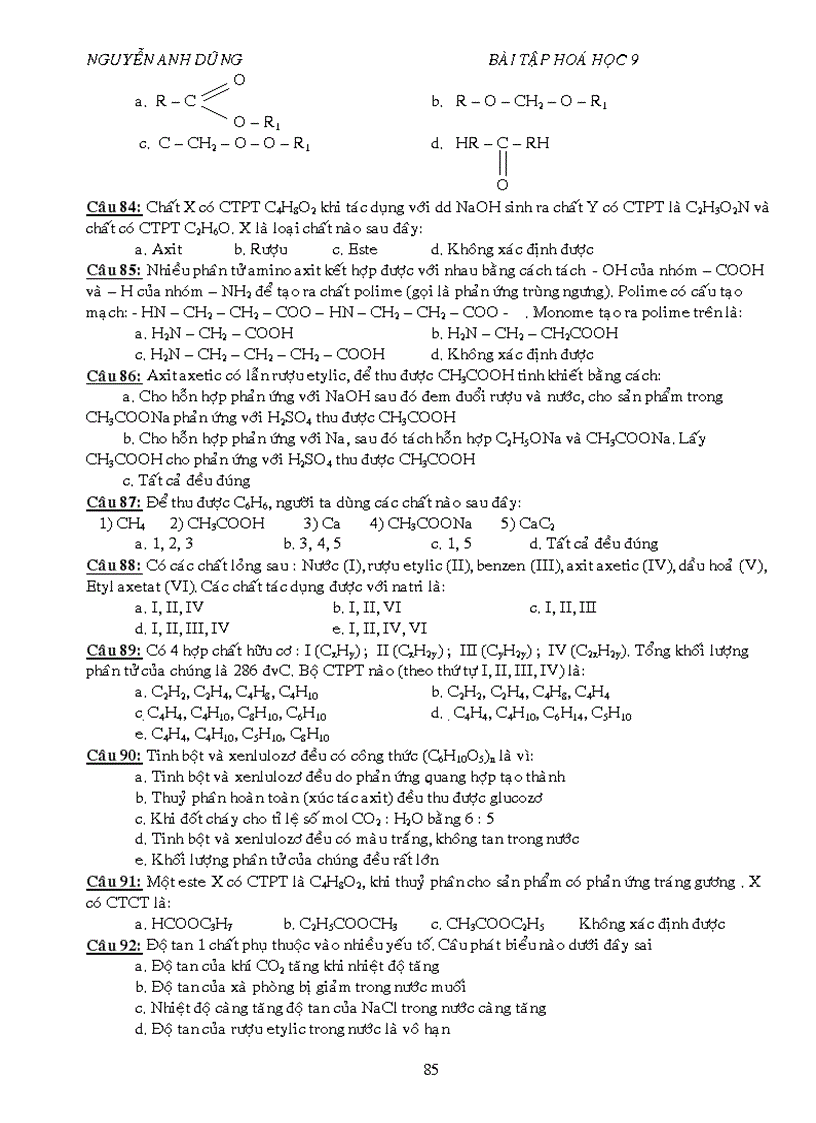 image for page BT trac nghiem tung chu de