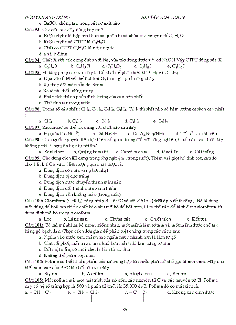 image for page BT trac nghiem tung chu de