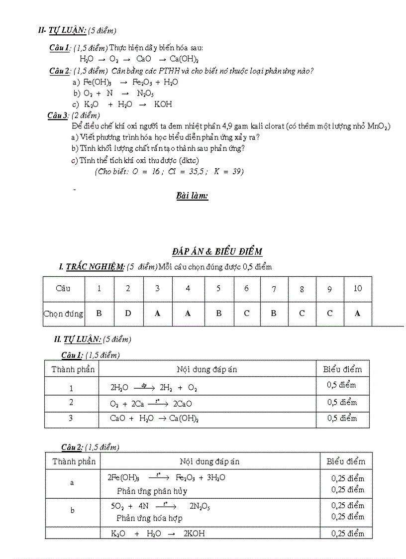 image for page Các đề KT trong học kỳ 2