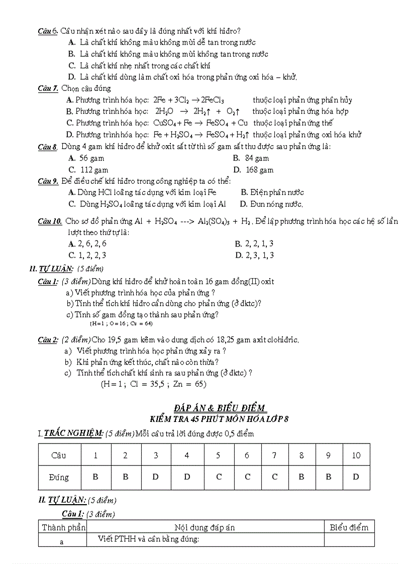 image for page Các đề KT trong học kỳ 2