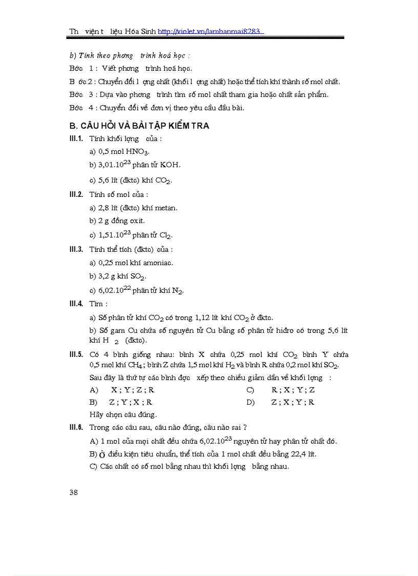 image for page Câu hỏi và bài tập KT Hóa 8 NXBGD Chương 3