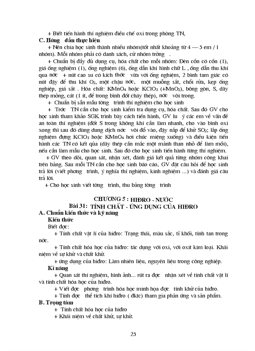 image for page Chuẩn kiến thức kĩ năng Hóa học 8