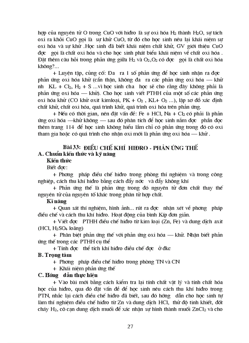 image for page Chuẩn kiến thức kĩ năng Hóa học 8