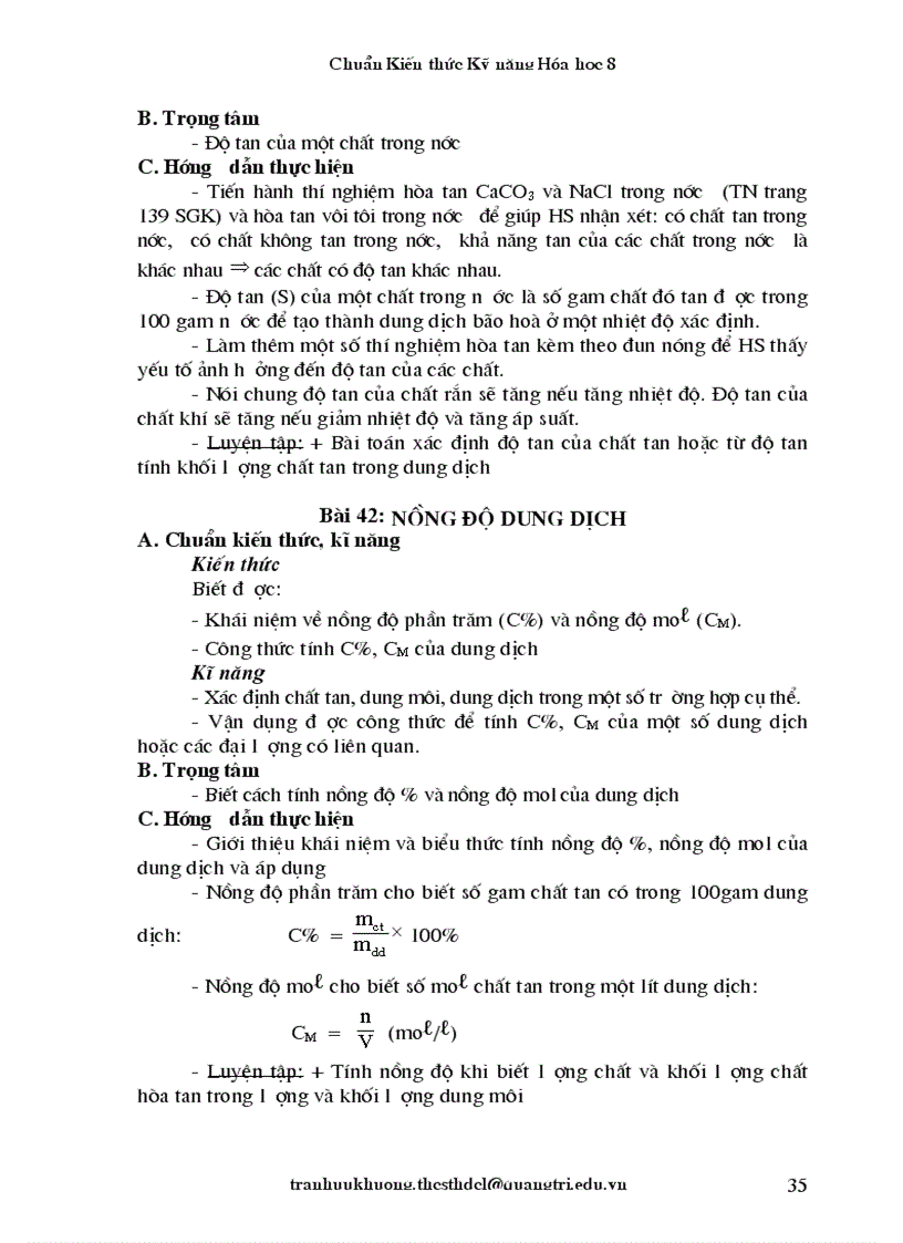 image for page Chuẩn Kiến thức Kỹ năng Hóa học 8