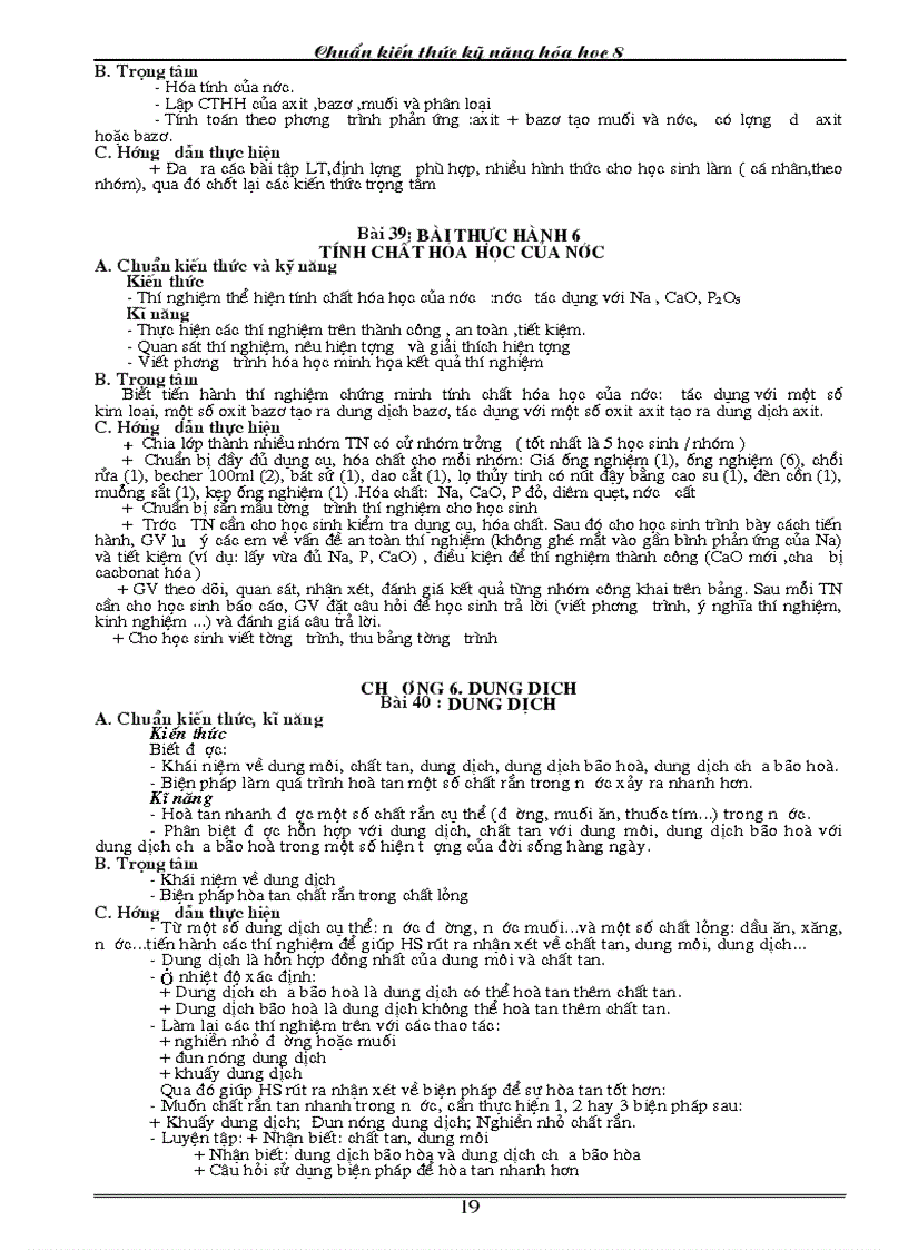 image for page Chuẩn kt kn hóa 8