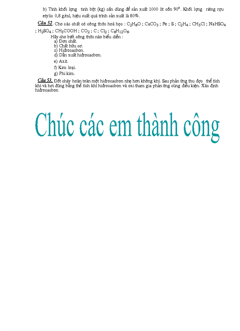 image for page Đề cương ôn tập học kì I hóa học 9