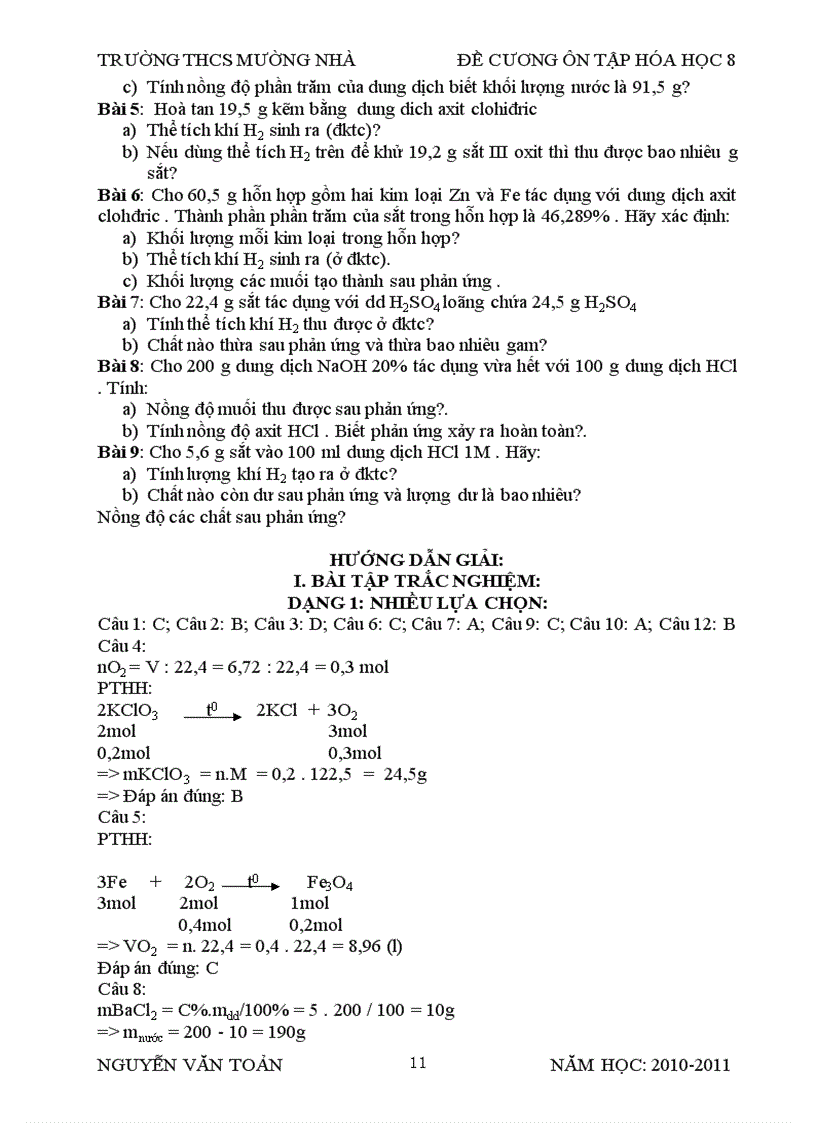 image for page De cuong on tap hoc ky II