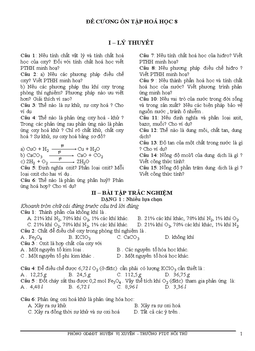 image for page Đề cương ôn tập KHII HH8