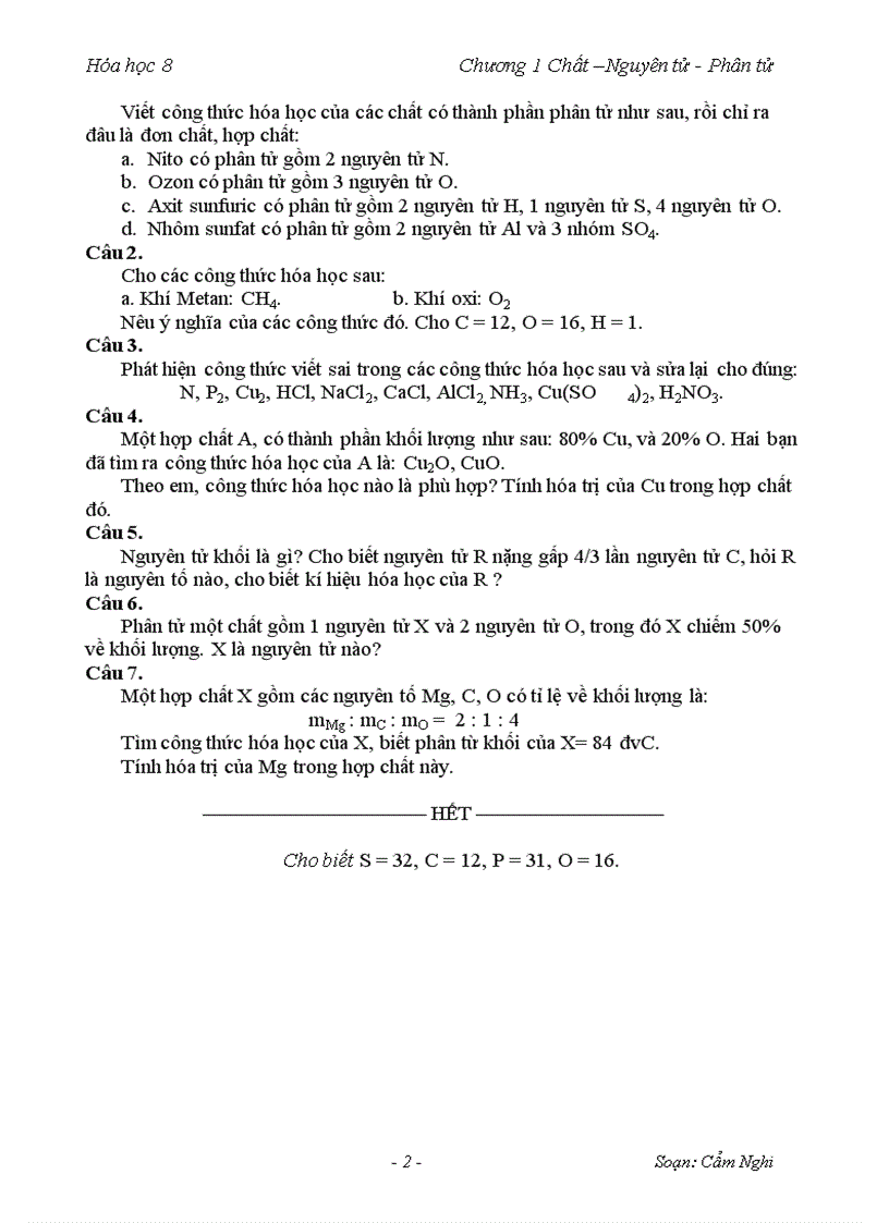 image for page Đề kiểm tra chưong 1