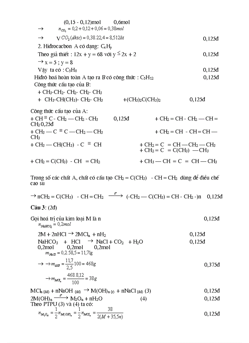 image for page Đề kiểm tra hóa 8 học kỳ II