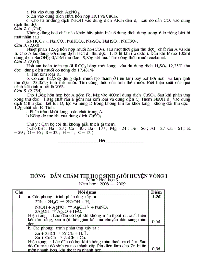 image for page De thi HSG hoa 8