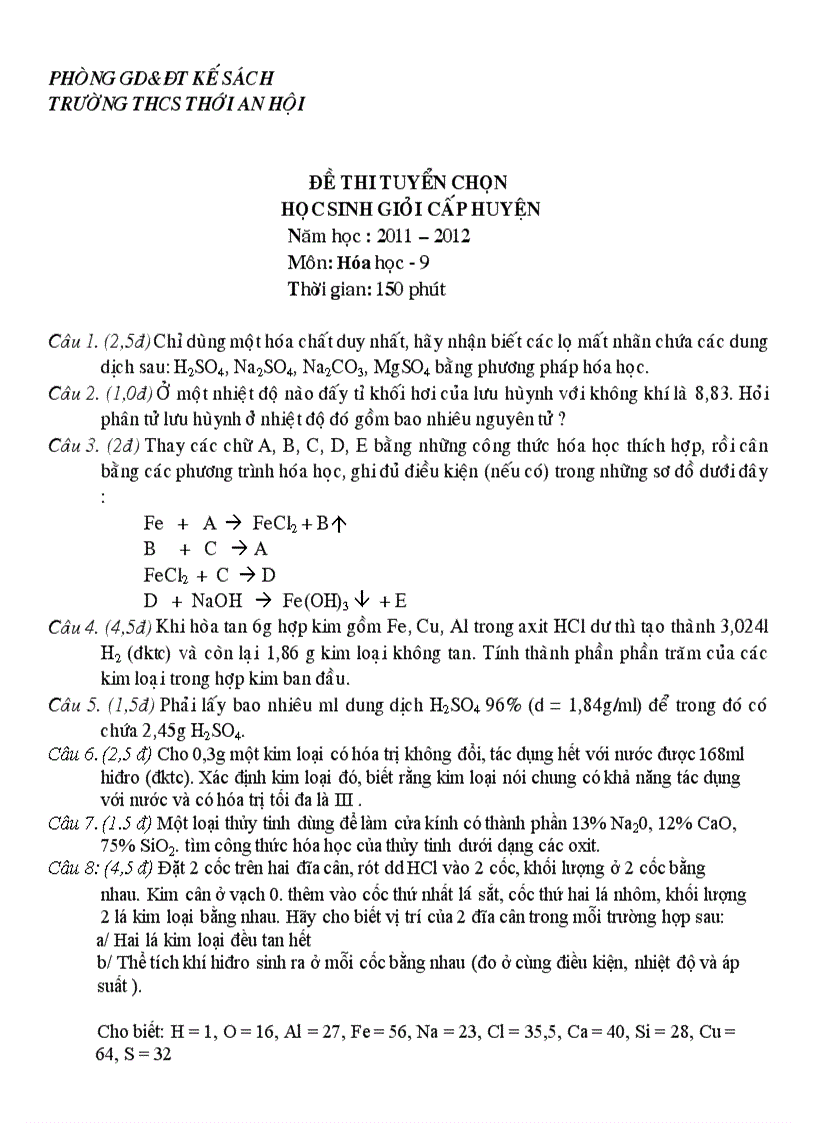 image for page De thi hsg hoa 9