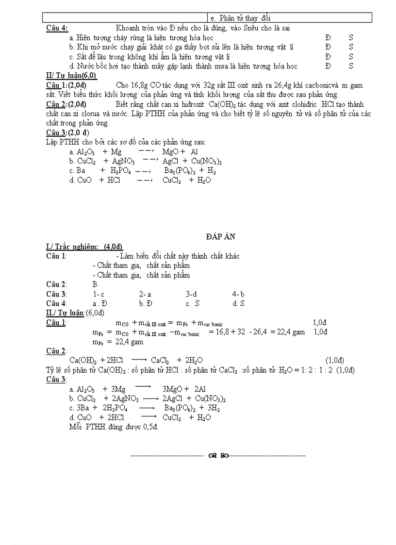 image for page Đề và Đáp án KTCN Hóa 8