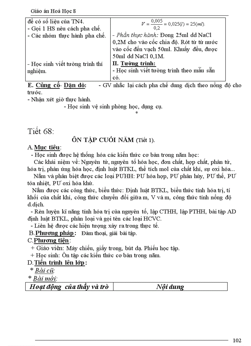 image for page GA Hóa 8 chuẩn KTKN