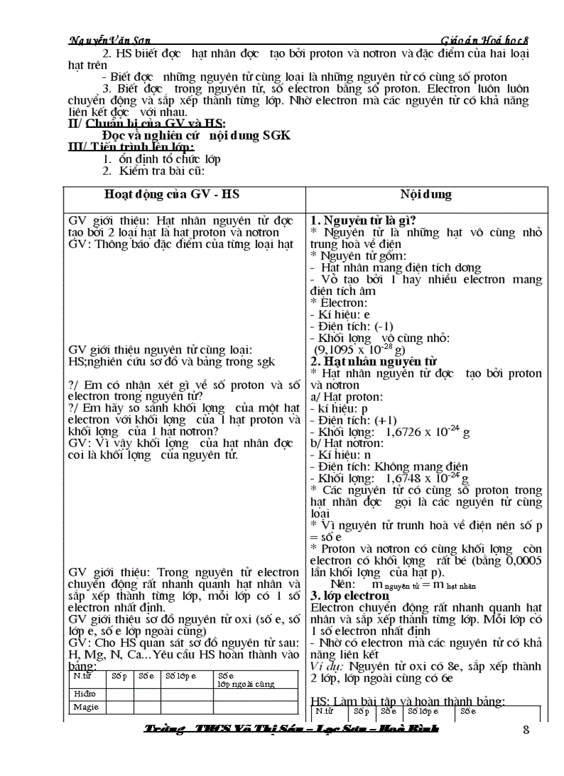 image for page GA Hóa 8 HKI 2 cột Đang sử dụng tốt