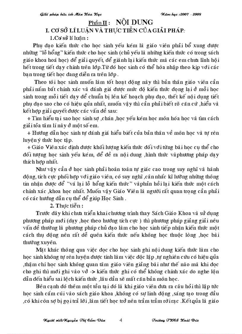 image for page Giai phap phu dao hoc sinh yeu kem mon hóa hoc 8