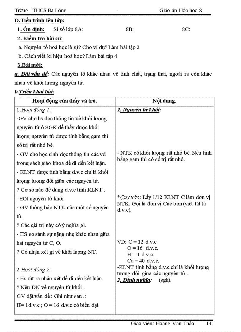 image for page Giao an hoa 8 tron bo