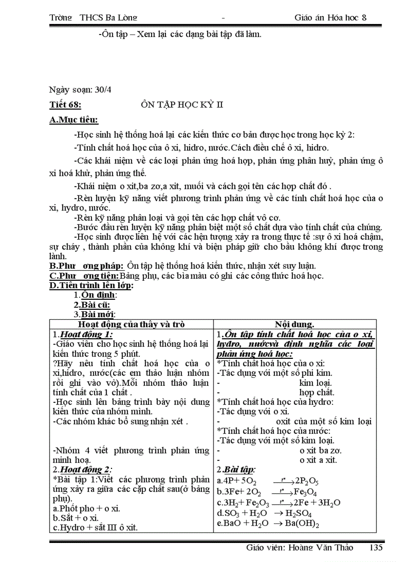 image for page Giao an hoa 8 tron bo