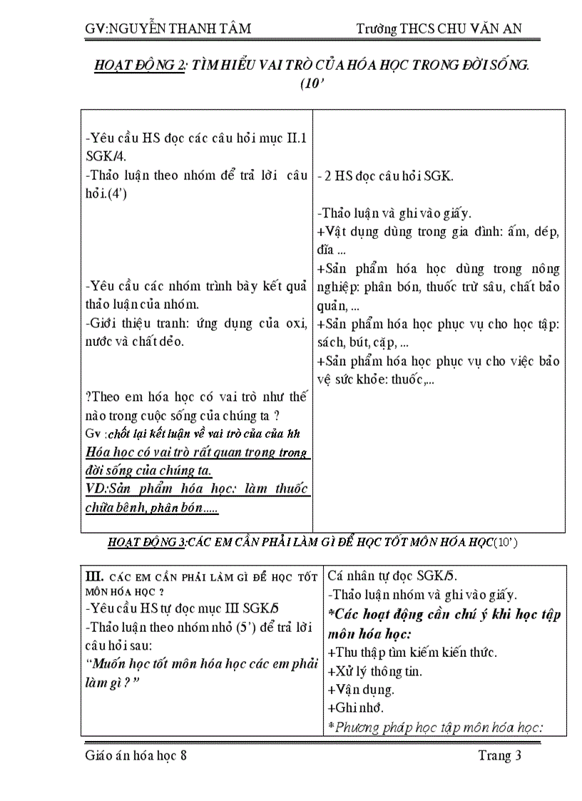 image for page GIÁO ÁN 2 CỘT hóa 8 học kỳ I