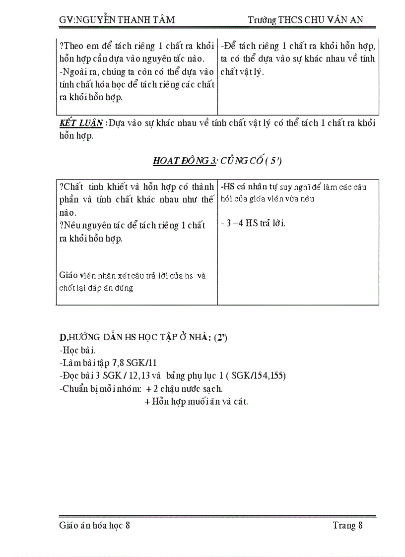 image for page GIÁO ÁN 2 CỘT hóa 8 học kỳ I