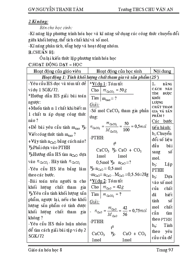 image for page GIÁO ÁN 2 CỘT hóa 8 học kỳ I