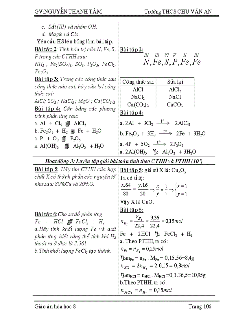 image for page GIÁO ÁN 2 CỘT hóa 8 học kỳ I
