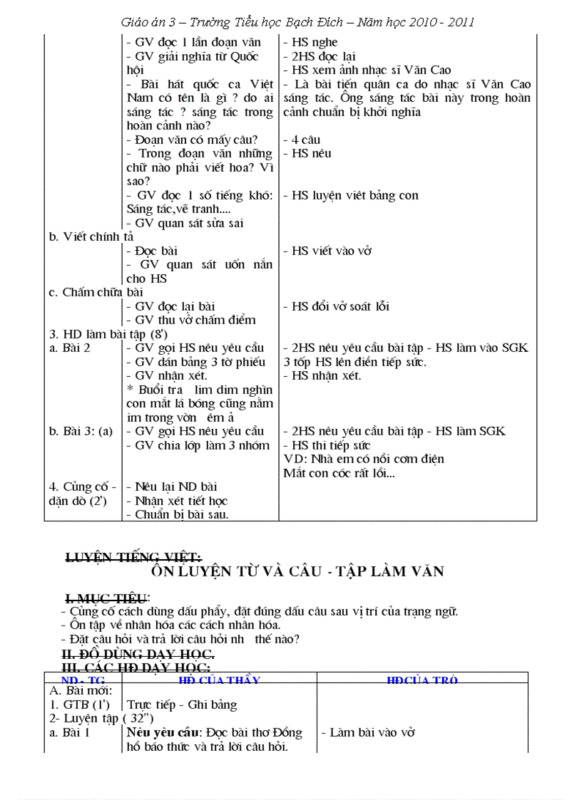 image for page Giáo án 3 Tuần 20 23