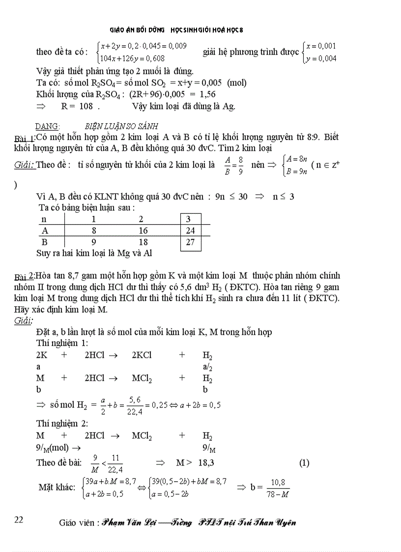 image for page Giáo án BDHSG hóa 8 hay