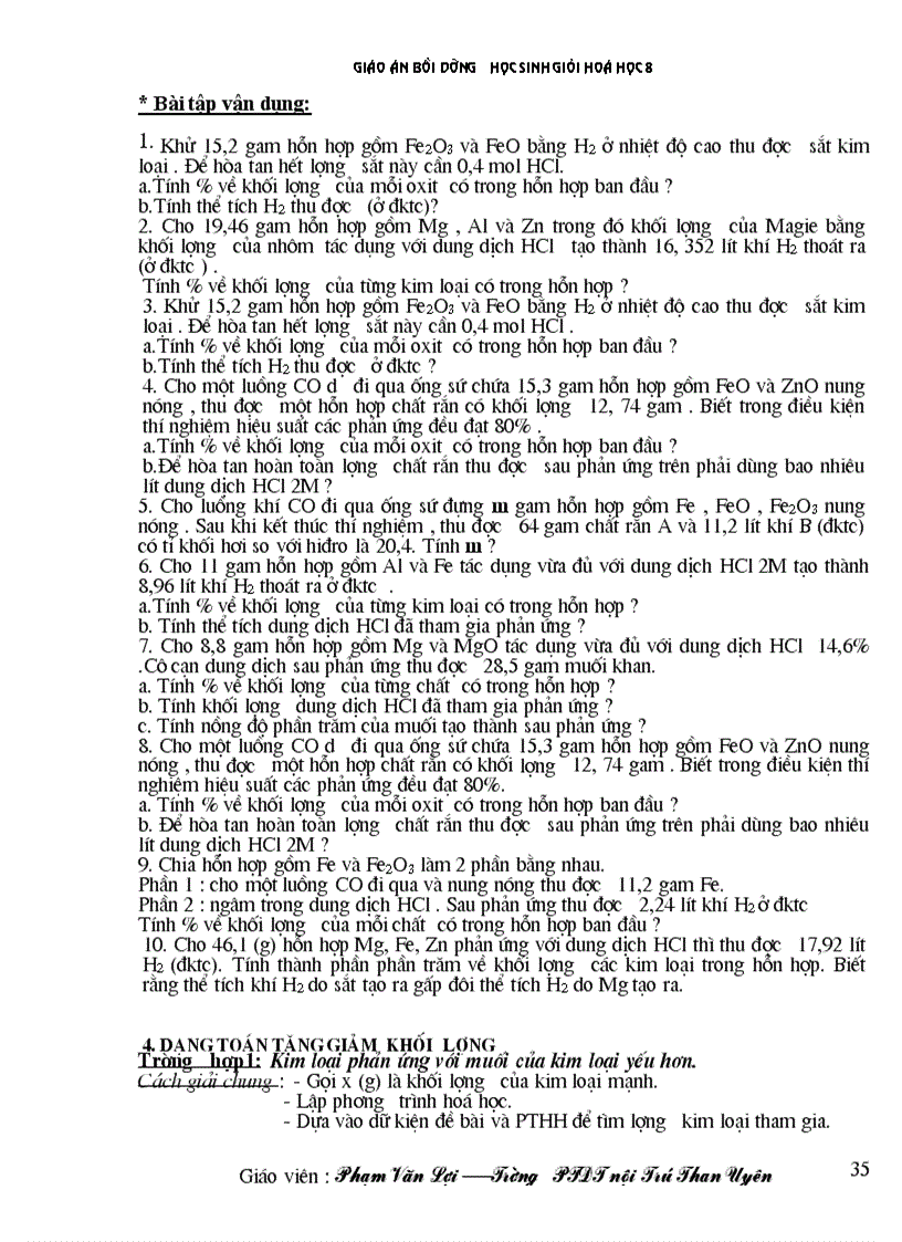 image for page Giáo án BDHSG hóa 8 hay